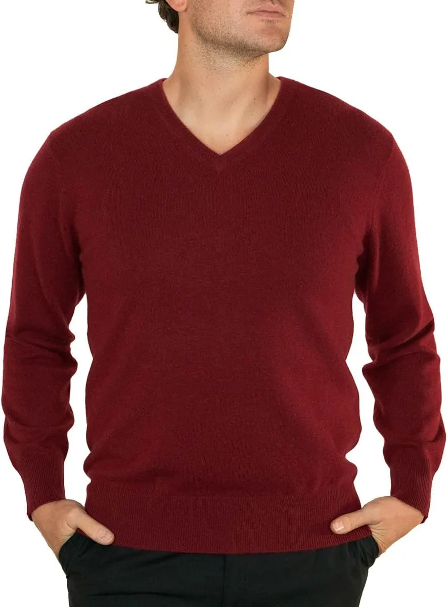 Lona Scott Men's Cashmere V Neck Sweater