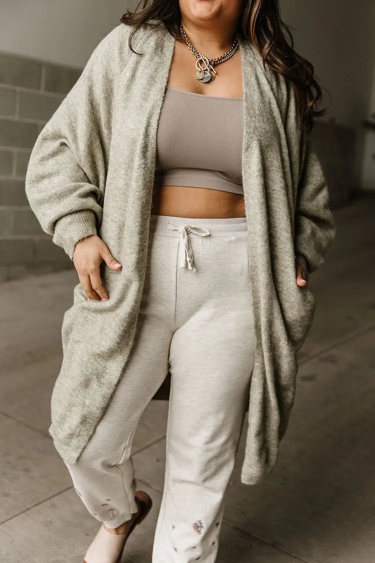 Lucy Cozy Cardigan - Sage