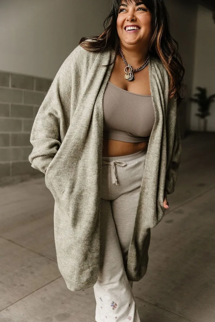 Lucy Cozy Cardigan - Sage