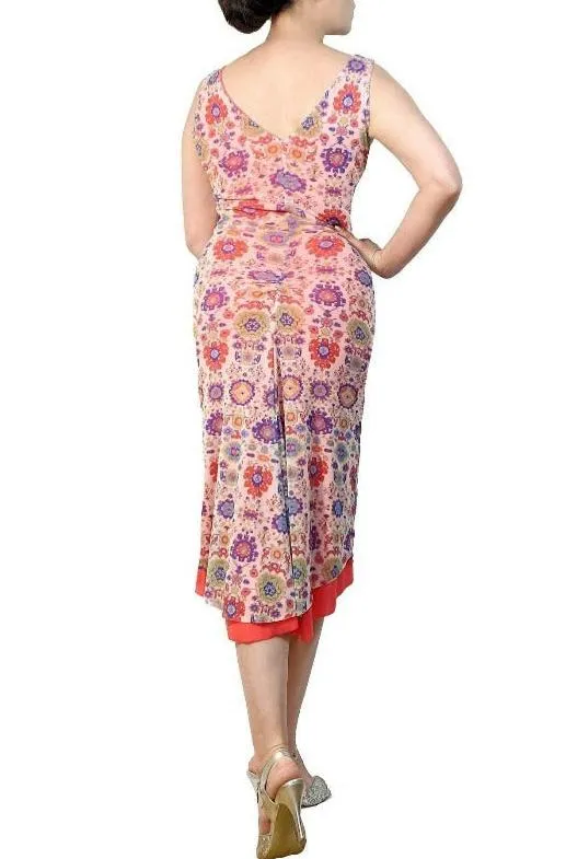 medallion NINA sleeveless tango dress