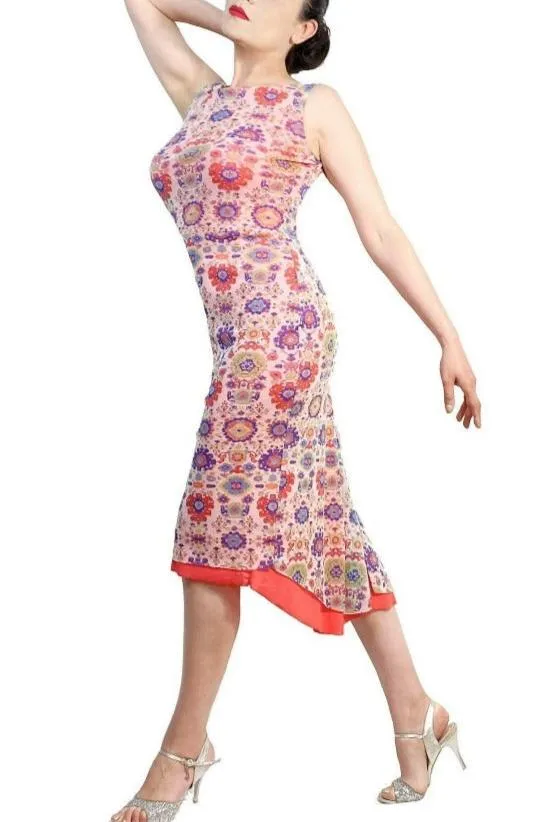 medallion NINA sleeveless tango dress