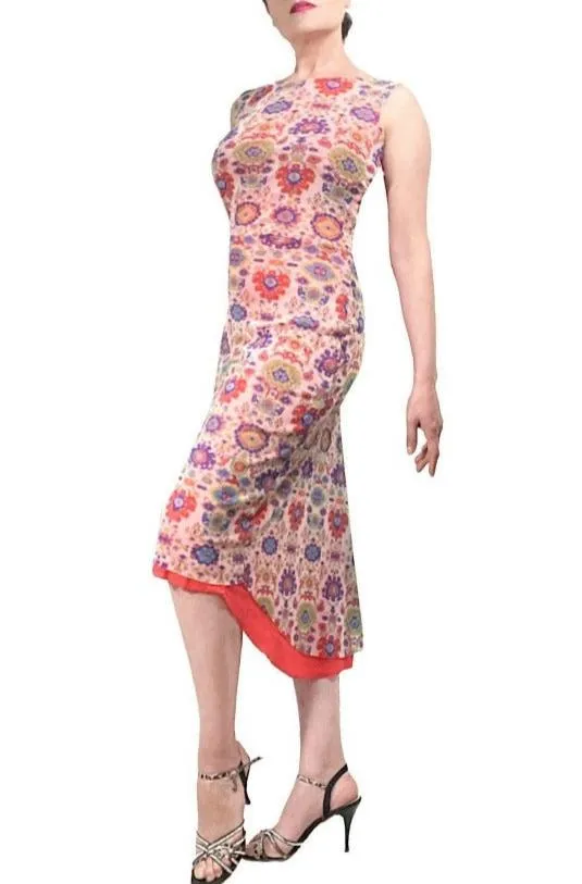 medallion NINA sleeveless tango dress