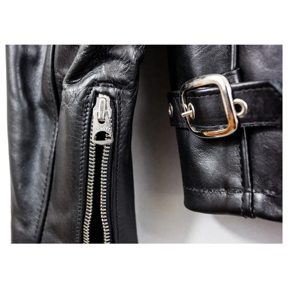 Men Classic Racer Leather Motorcycle Jacket Plain