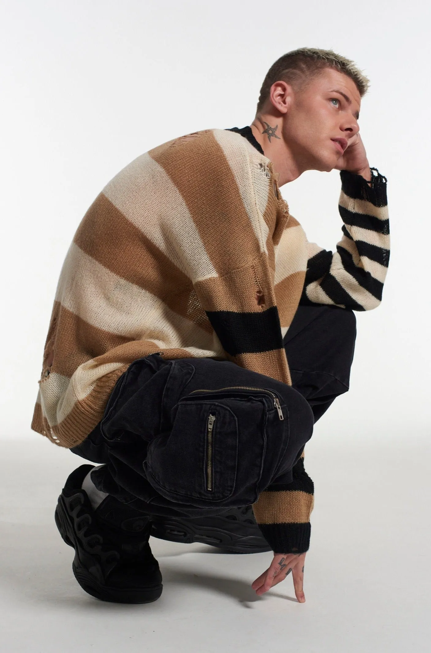 Mens Balloon Jean Charcoal