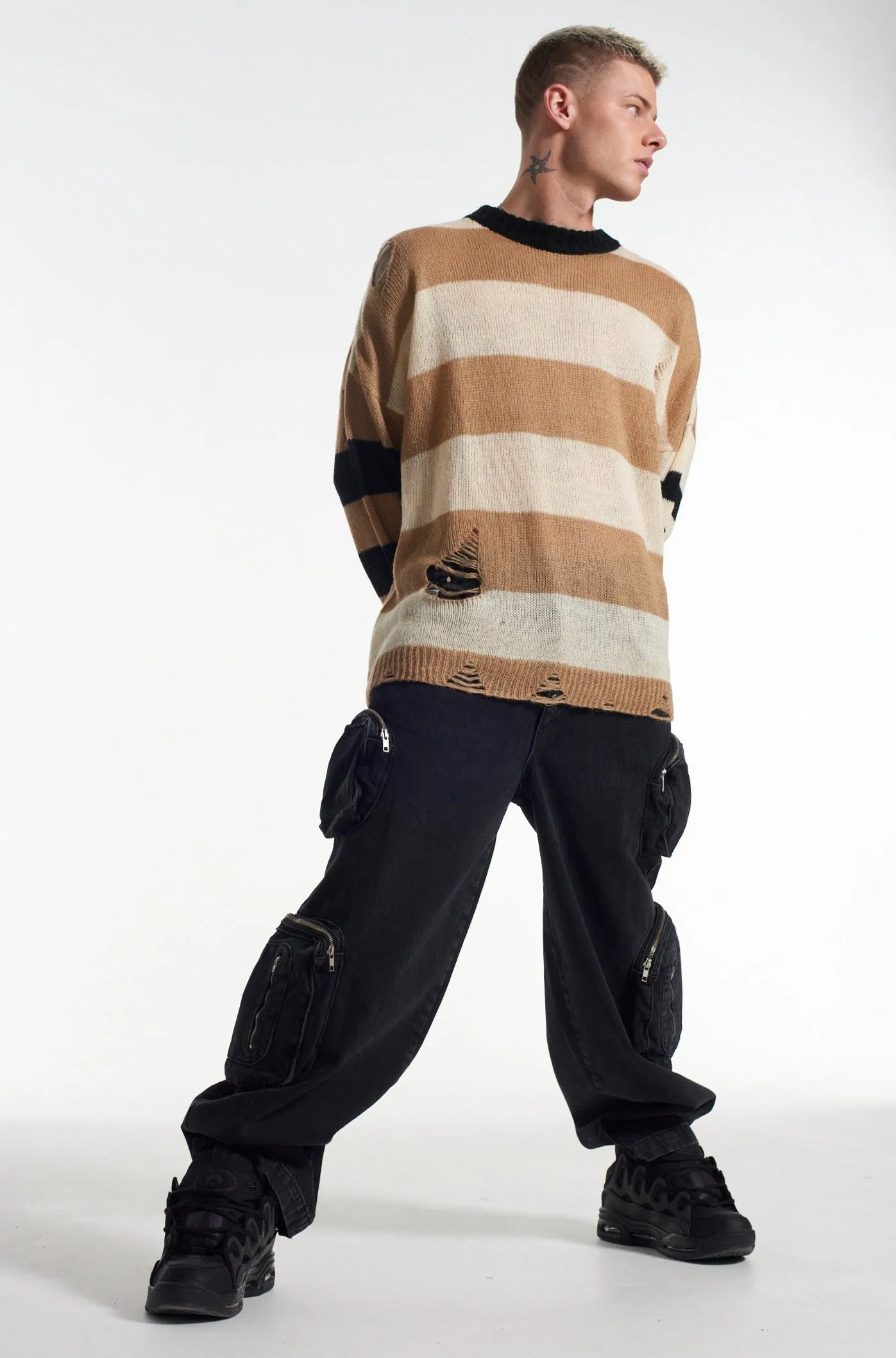 Mens Balloon Jean Charcoal