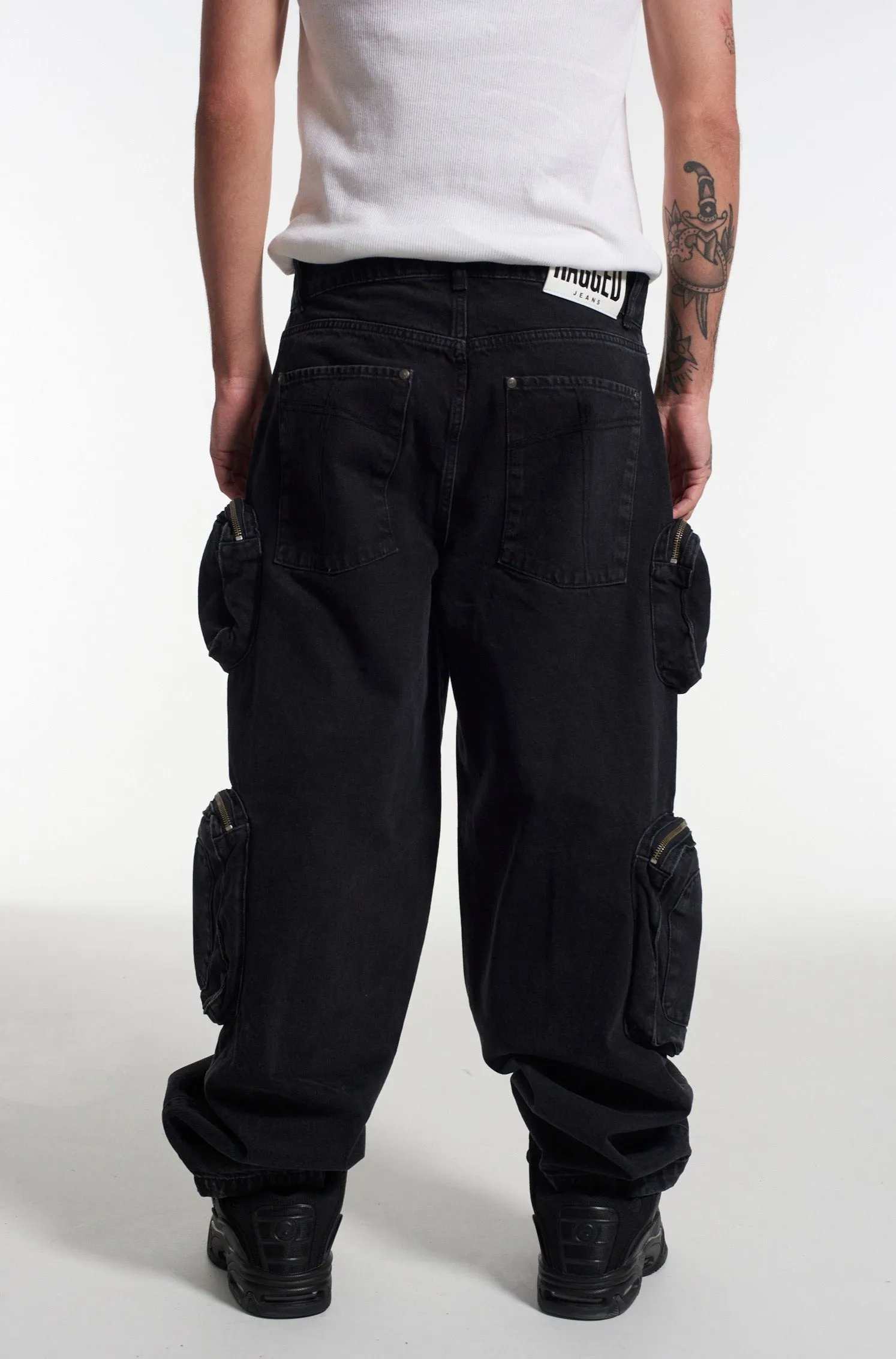 Mens Balloon Jean Charcoal