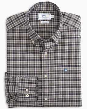 Men's Windsail Plaid Long Sleeve Button Down Oxford Sportshirt
