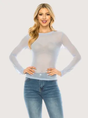 Mesh Long Sleeve Tee