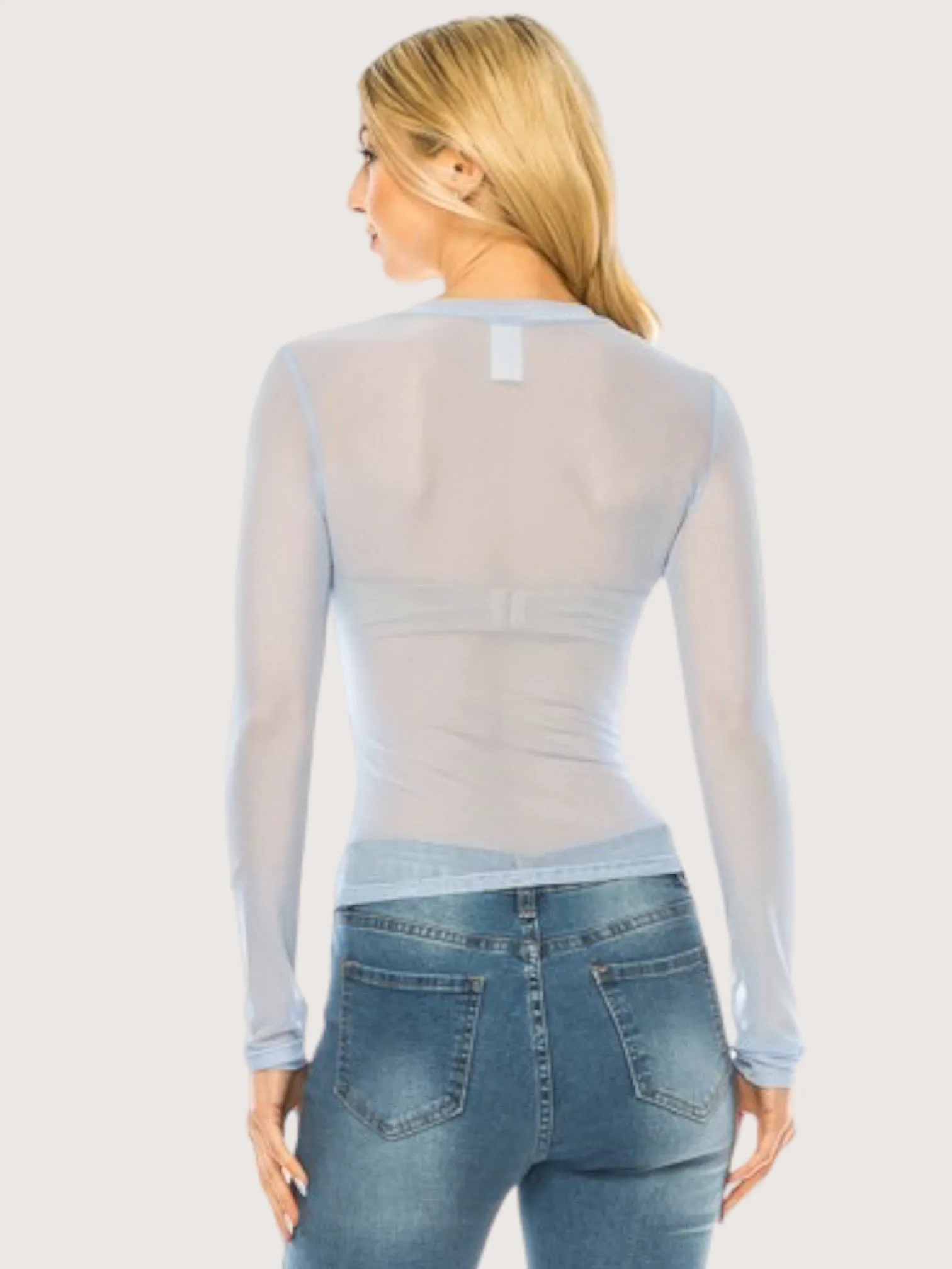 Mesh Long Sleeve Tee