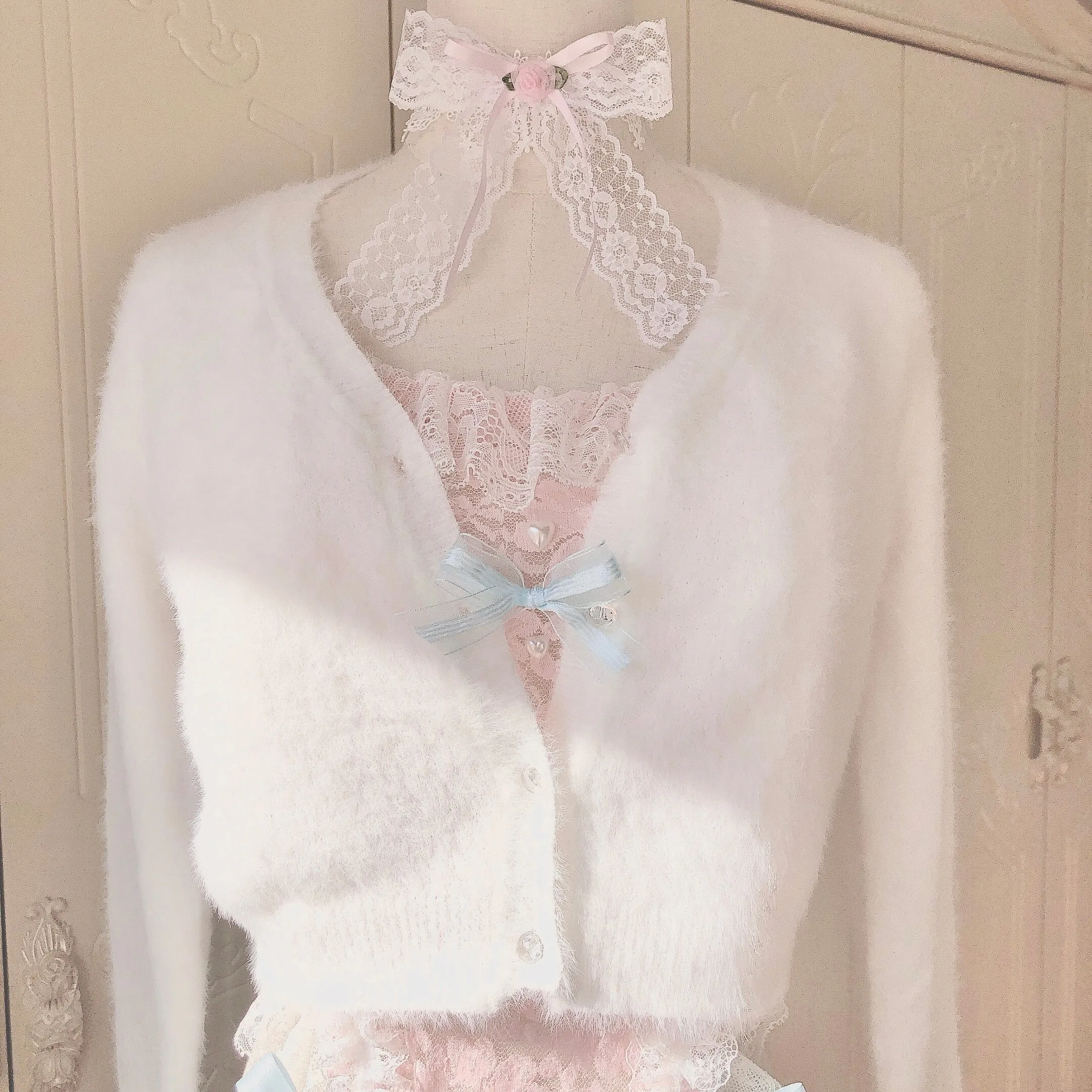 Mon Amour Faux Fur Cardigan