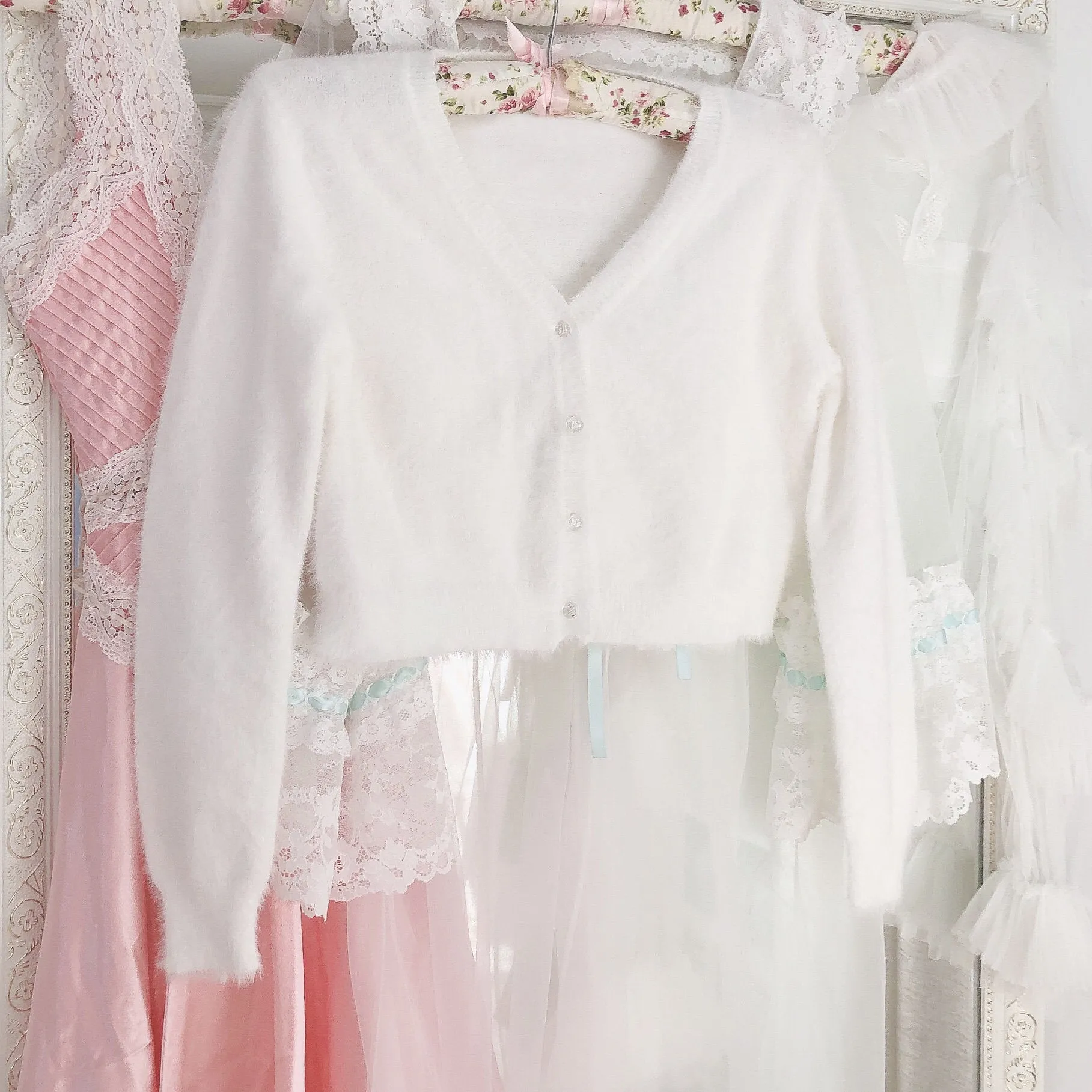 Mon Amour Faux Fur Cardigan