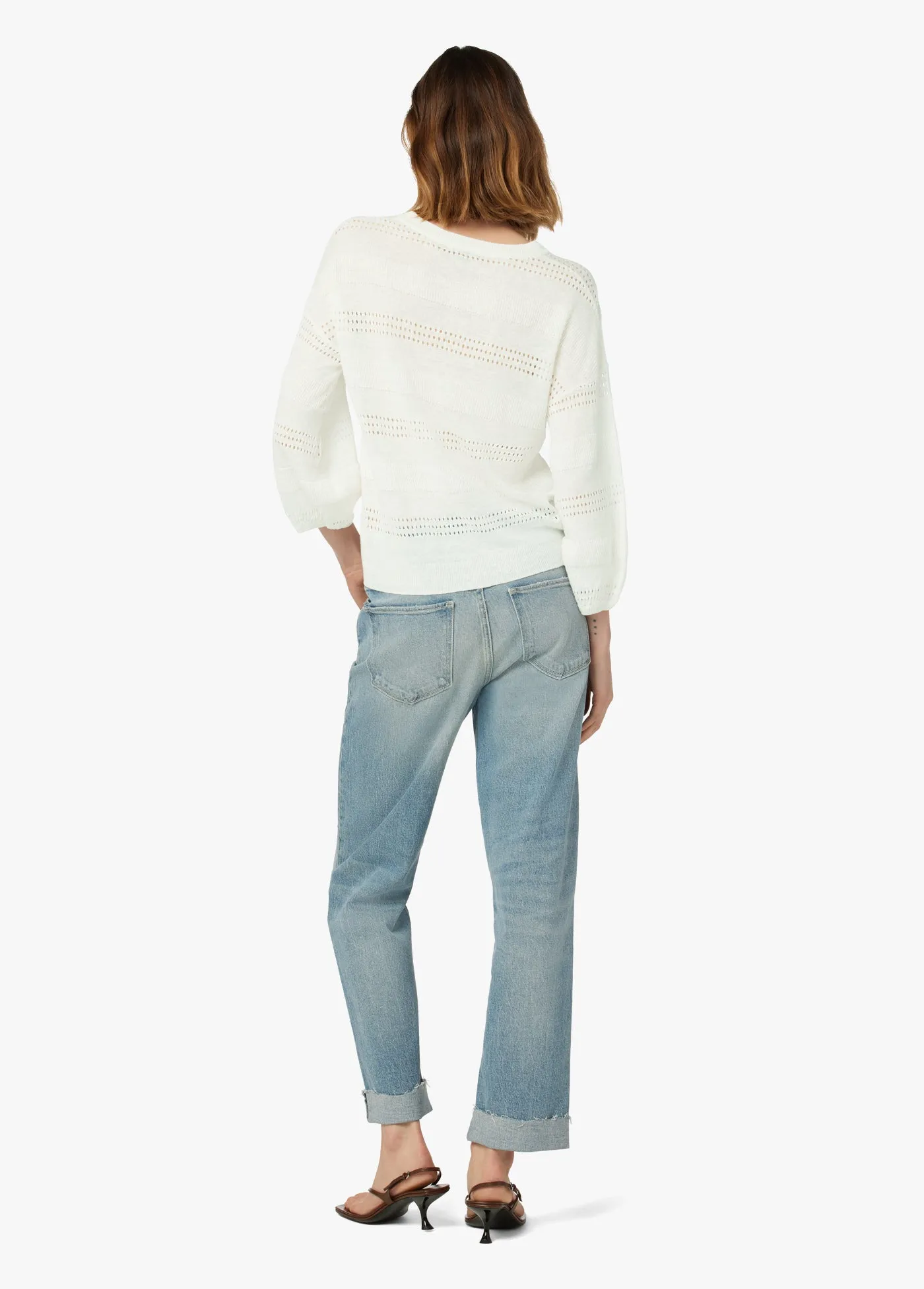NARA POINTELLE PULLOVER SWEATER