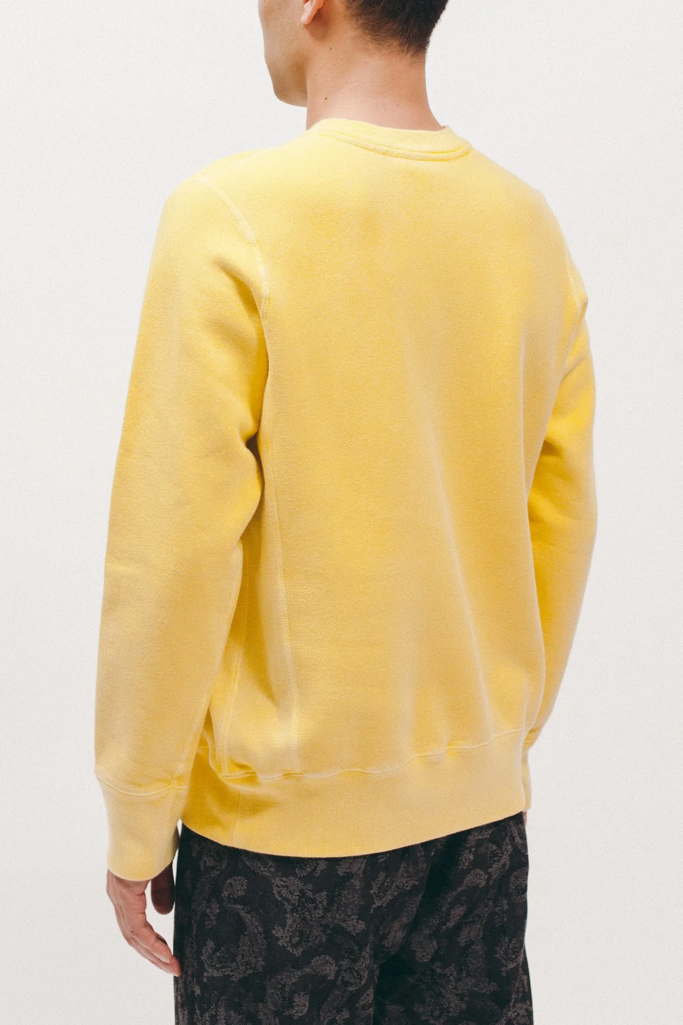 Natural Dyed Crew Fleece - Lemon