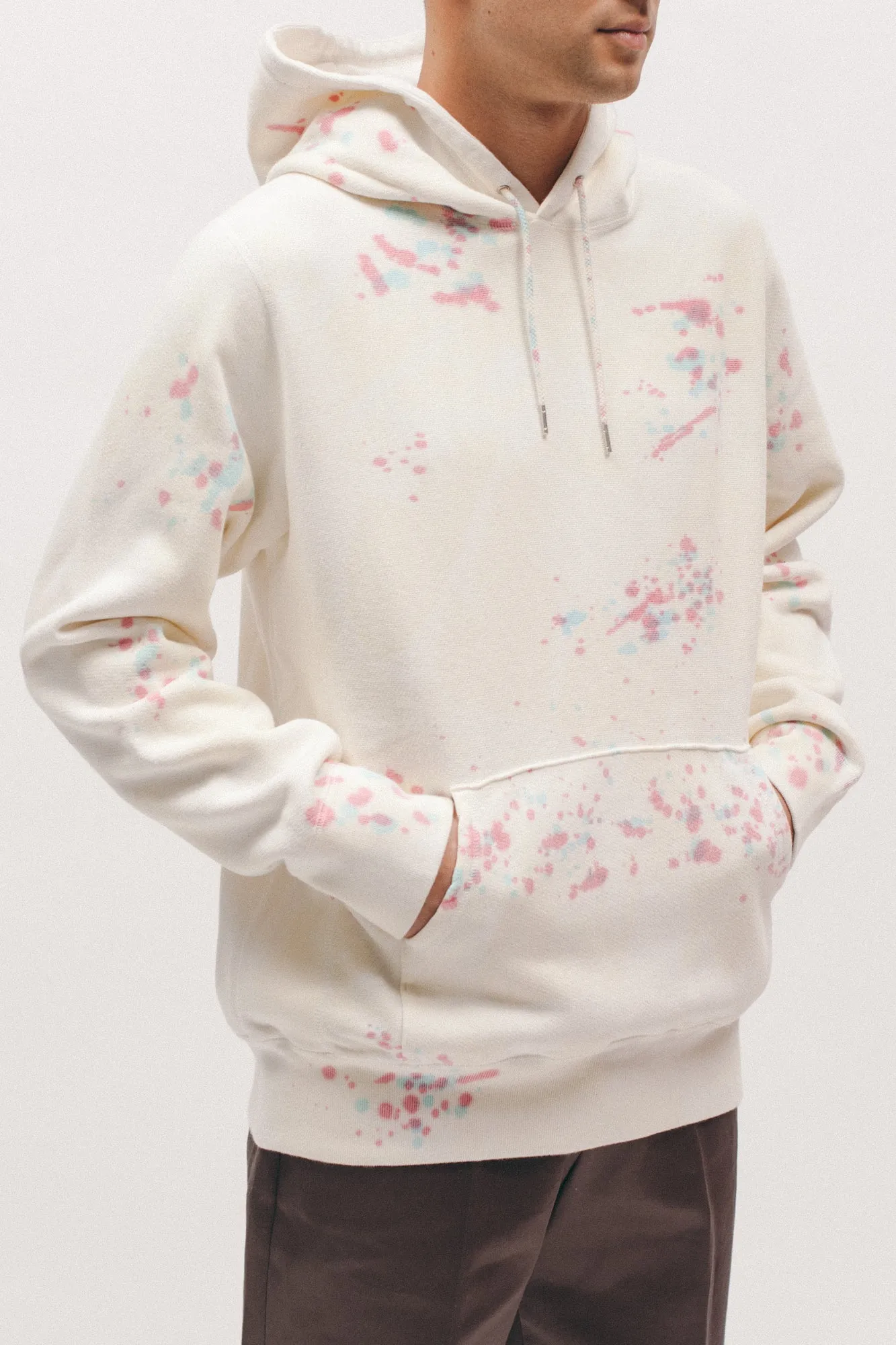 Natural Dyed Hoodie Fleece - Splatter Tie Dye