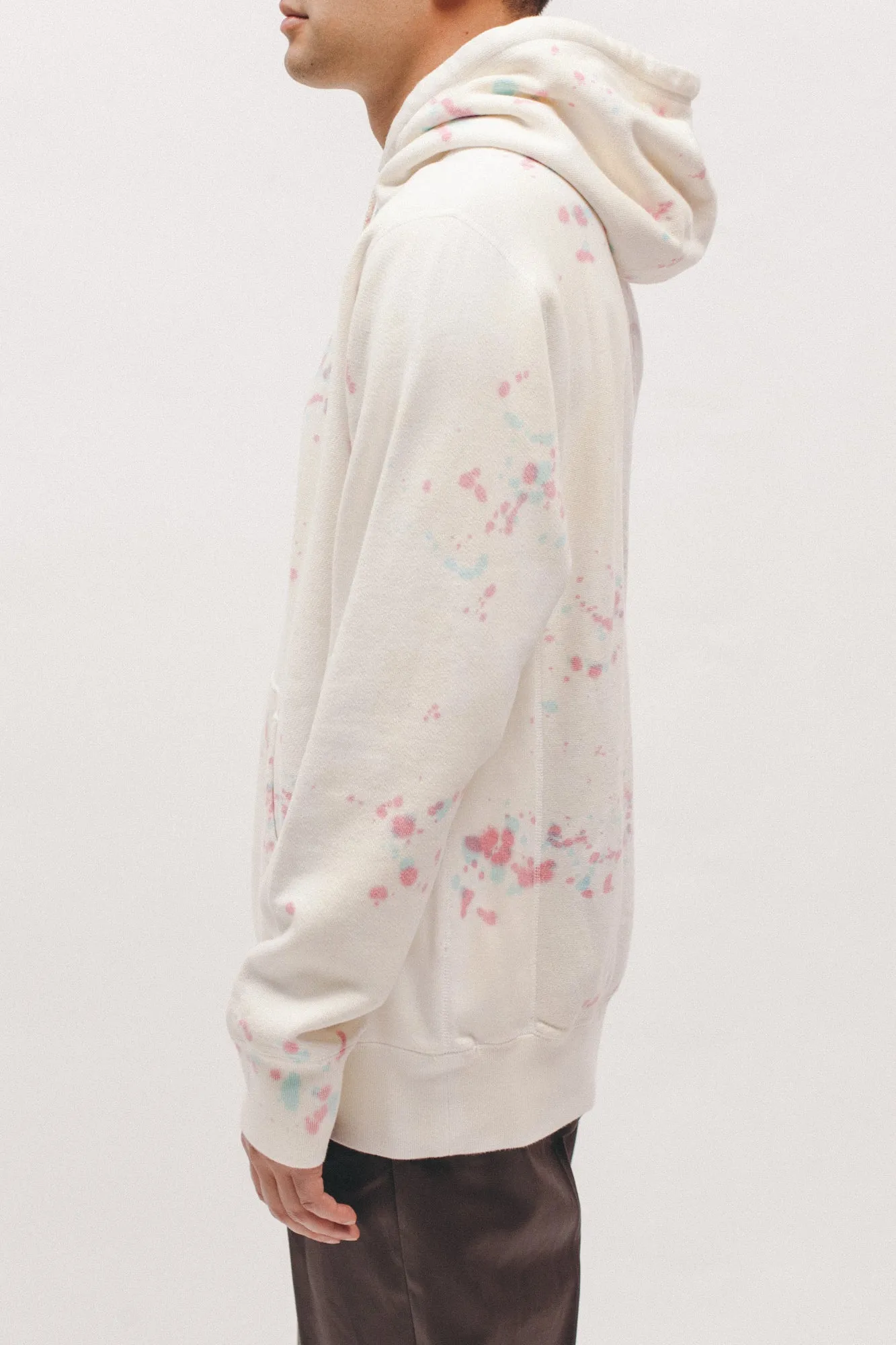 Natural Dyed Hoodie Fleece - Splatter Tie Dye