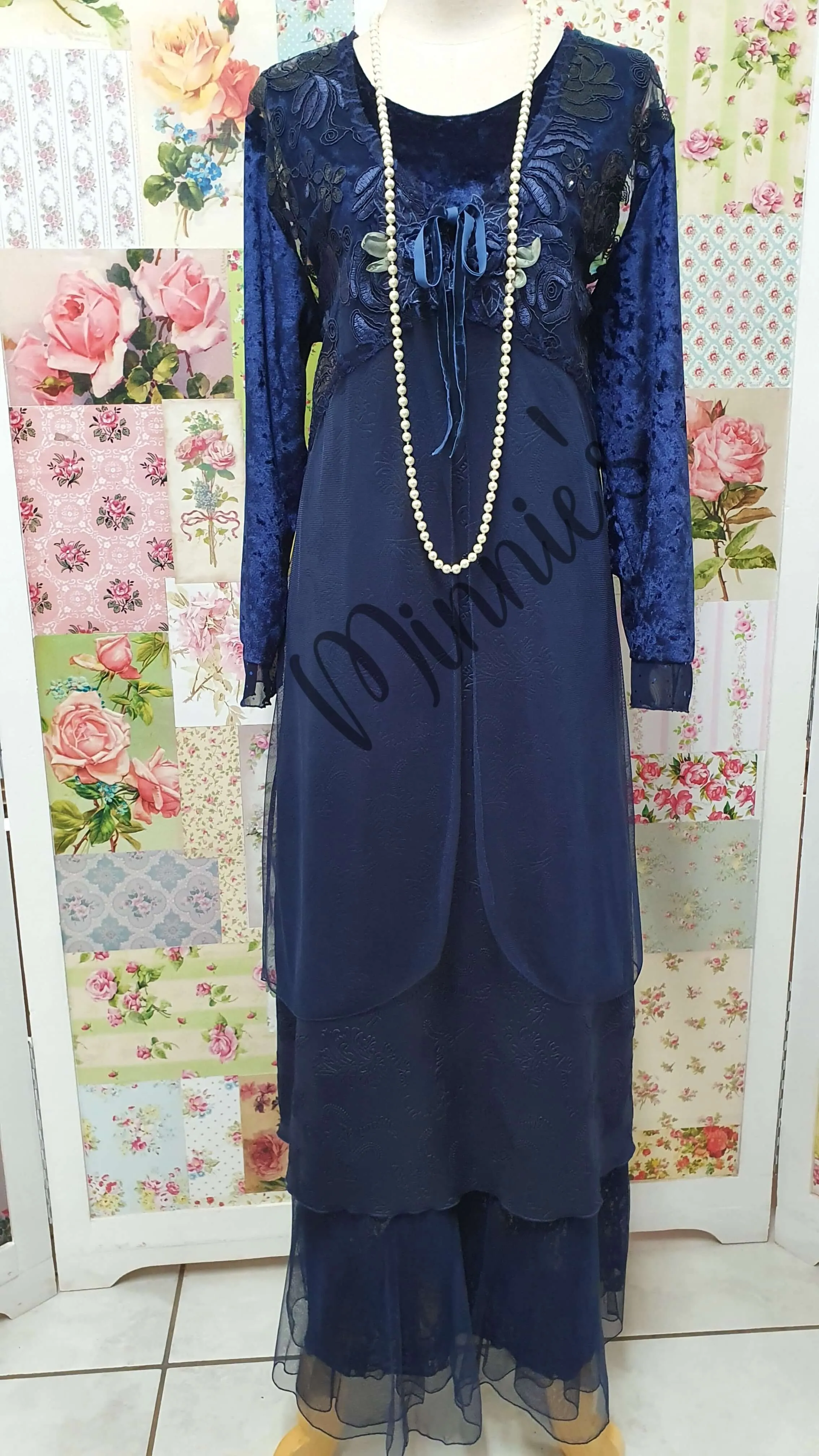 Navy 3-Piece Dress Set ML0257