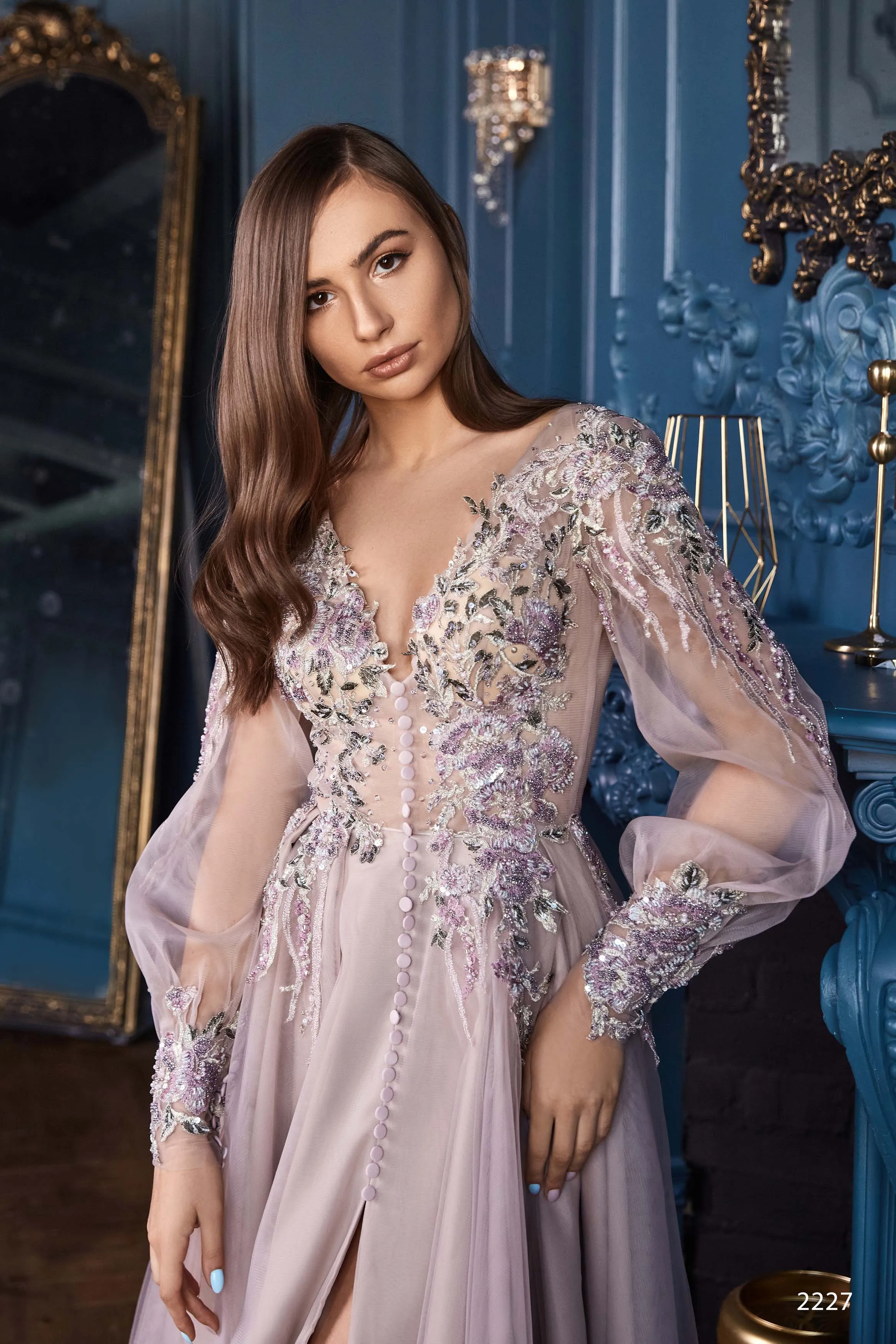Non-traditional Wedding Dress with Bow-Tie Back