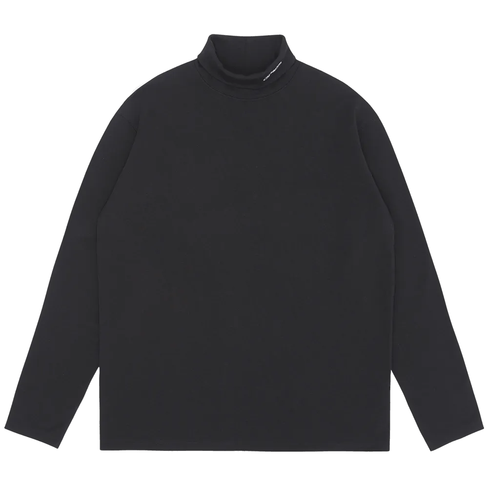 Soft Basic Turtleneck Sweatshirt with Heat Fiber Technology