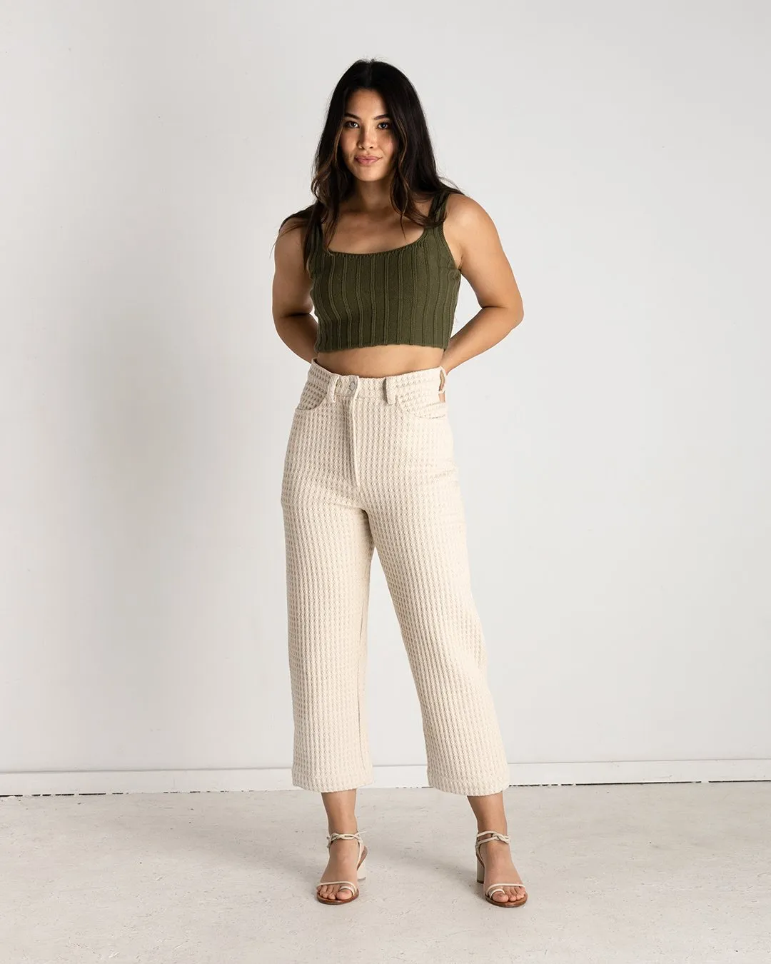 Olive Knit Tank | XS-3X