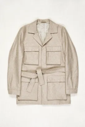 P. Johnson Oatmeal Cashmere Field Jacket