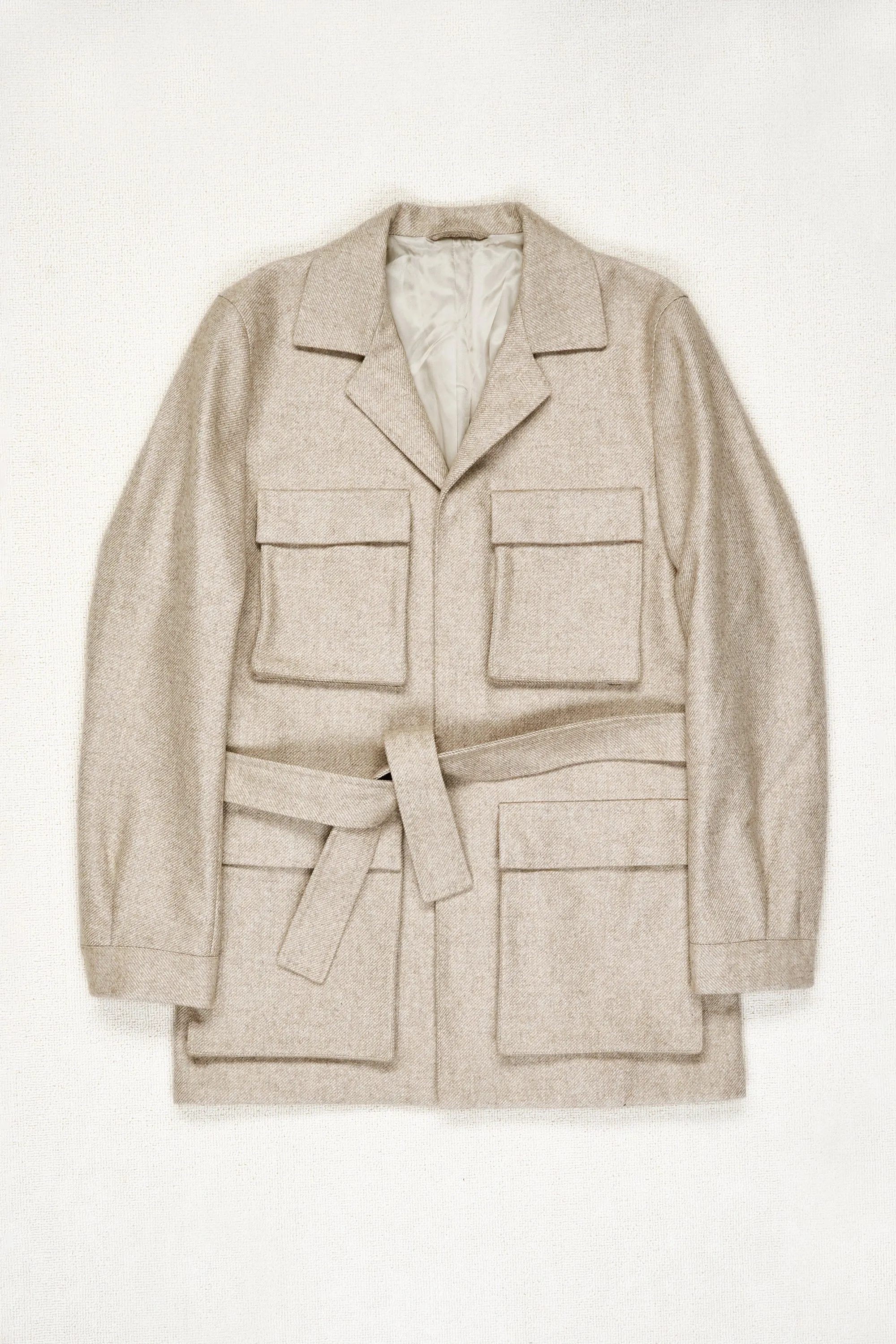 P. Johnson Oatmeal Cashmere Field Jacket