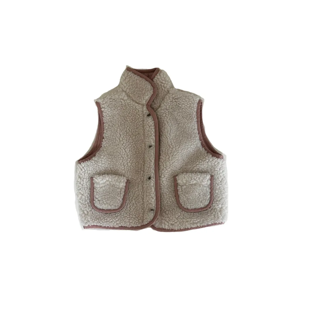 *Dusky Pink Reversible Teddy Body Warmer - Pre-Order*