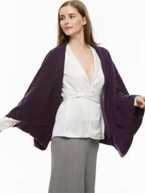 Purple Wearable Cashmere Wrap