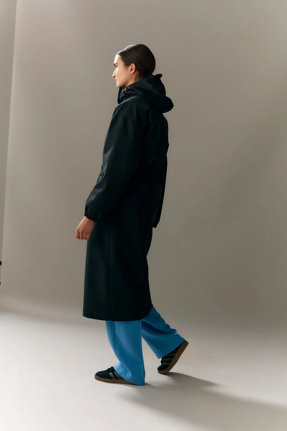 Down-Filled Long Tube Roomy Inner Jacket AW23 - Black
