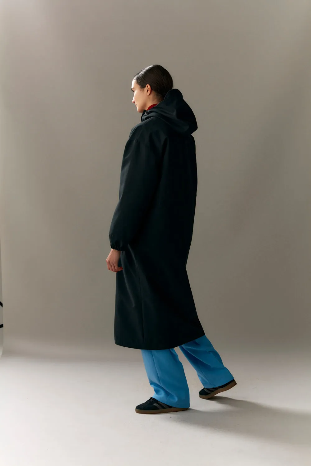Down-Filled Long Tube Roomy Inner Jacket AW23 - Black