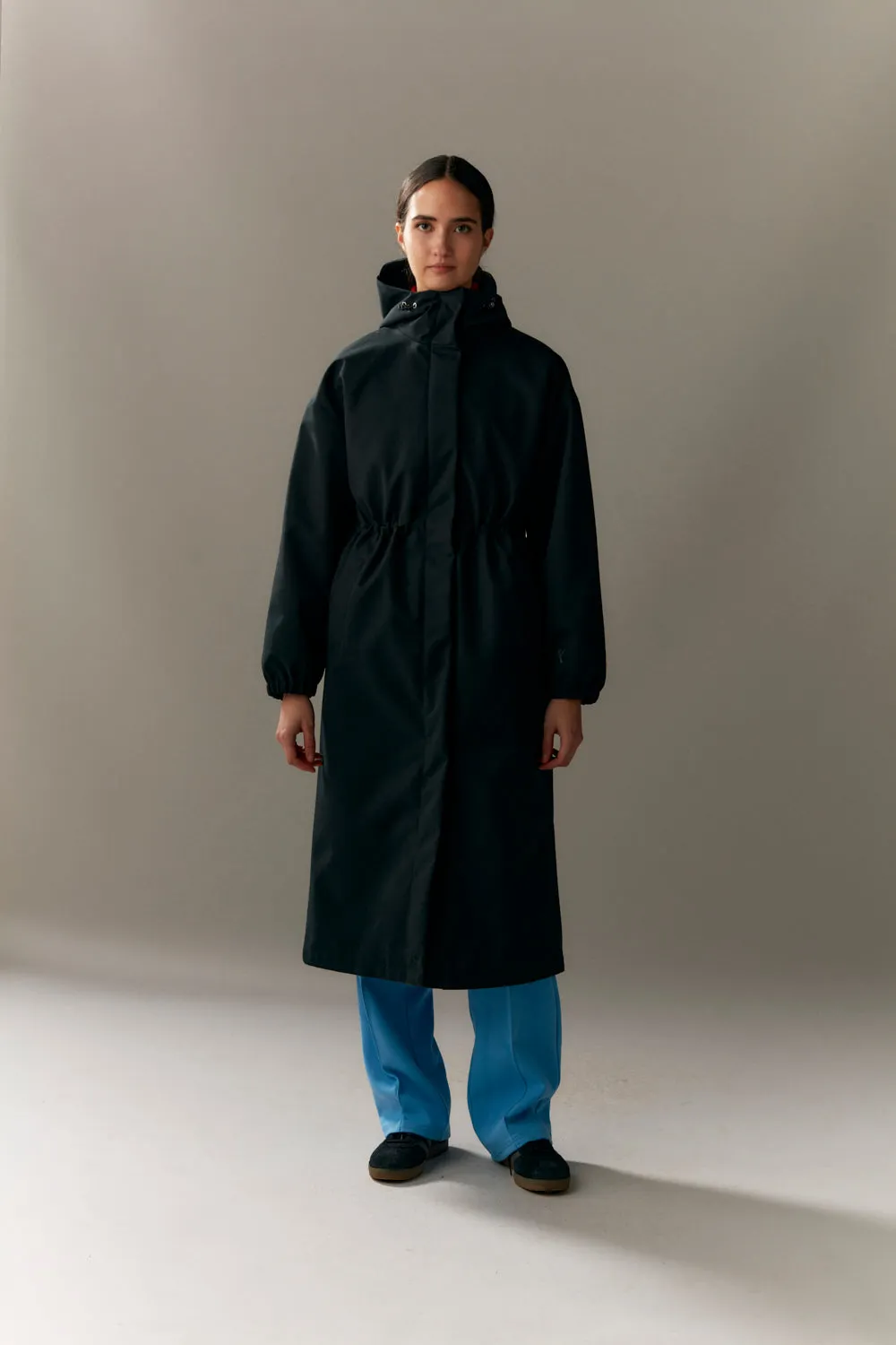 Down-Filled Long Tube Roomy Inner Jacket AW23 - Black