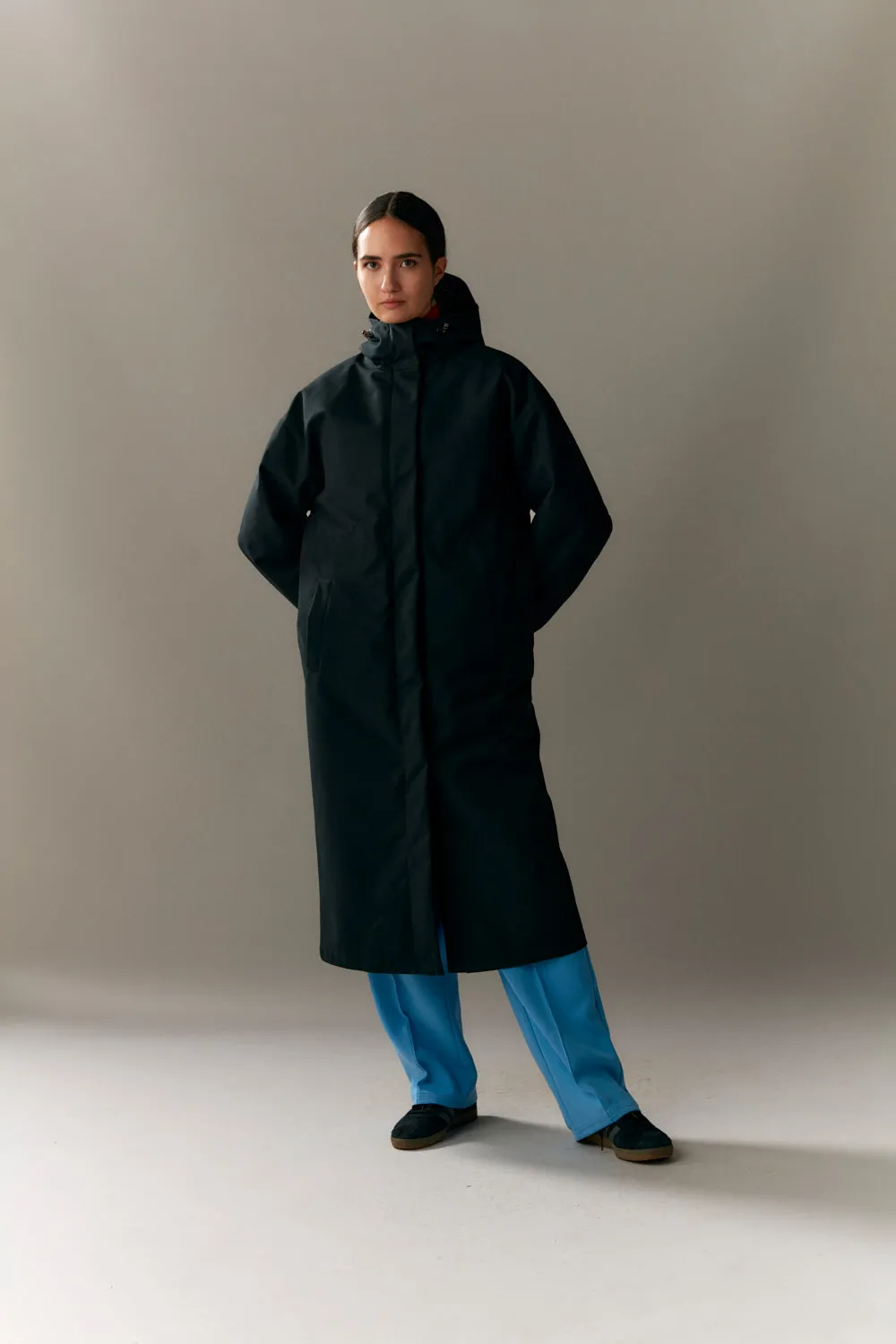 Down-Filled Long Tube Roomy Inner Jacket AW23 - Black