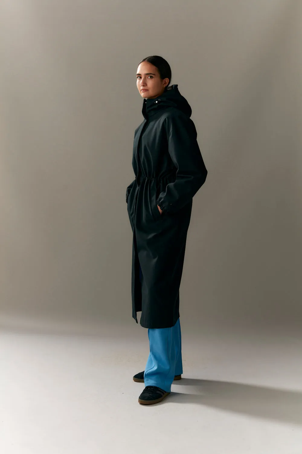 Down-Filled Long Tube Roomy Inner Jacket AW23 - Black