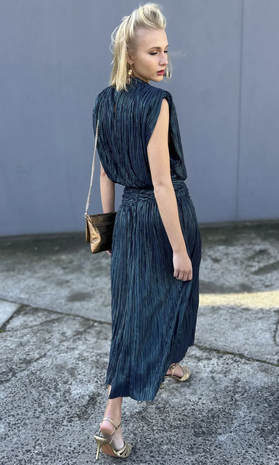 Sabina Musayev Arden Skirt - Dark Ocean