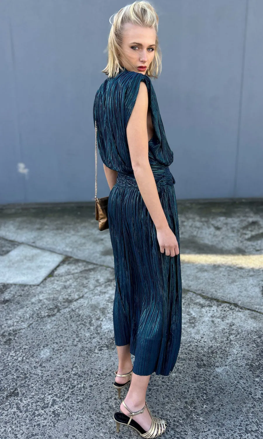 Sabina Musayev Arden Skirt - Dark Ocean