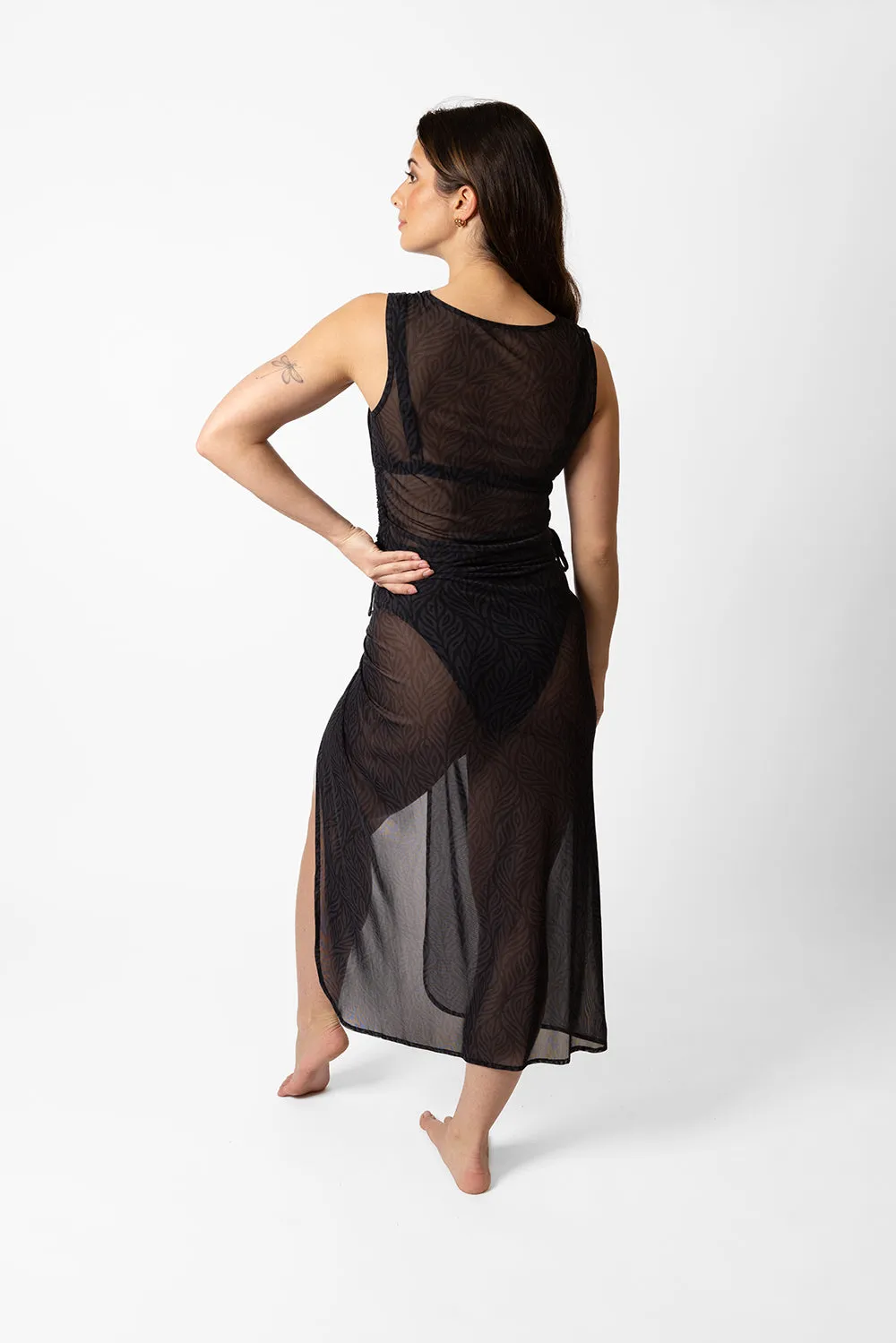Seascape Mesh Long Sarong