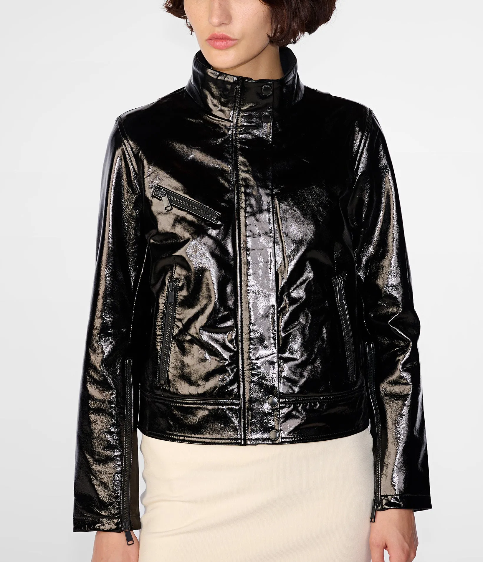 Selena Shine Stand Collar Jacket