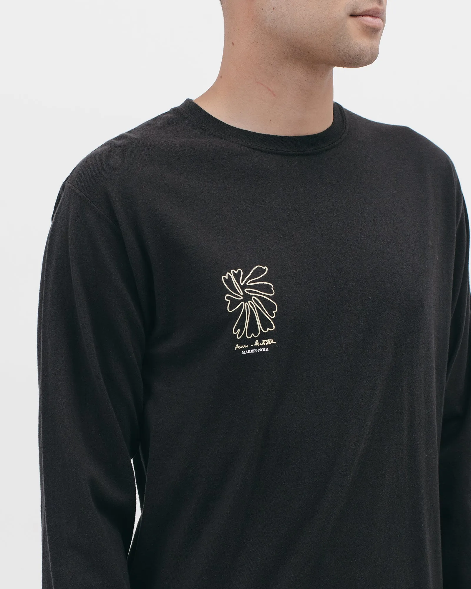 Self Portrait L/S Tee - Black
