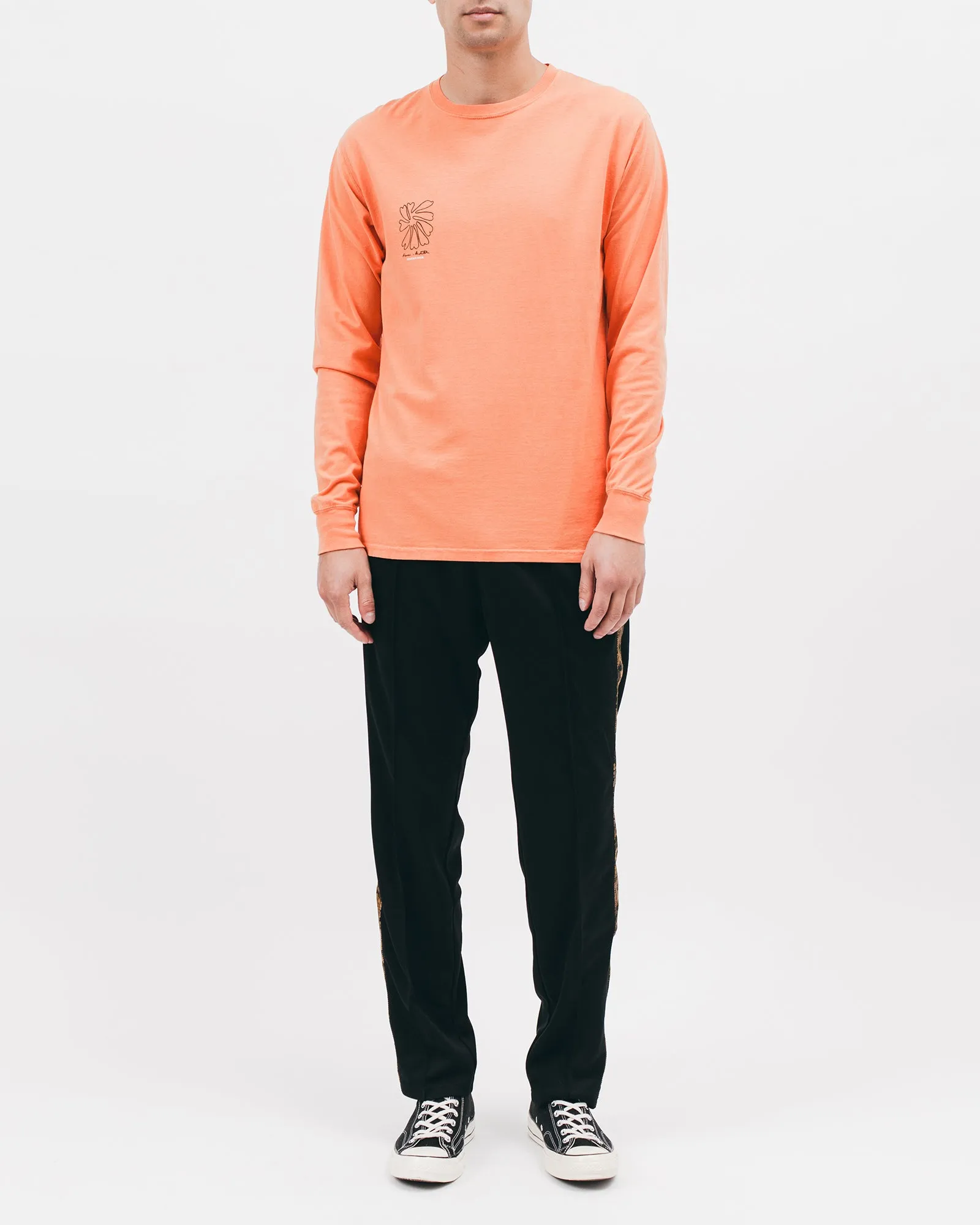 Self Portrait L/S Tee - Terracotta
