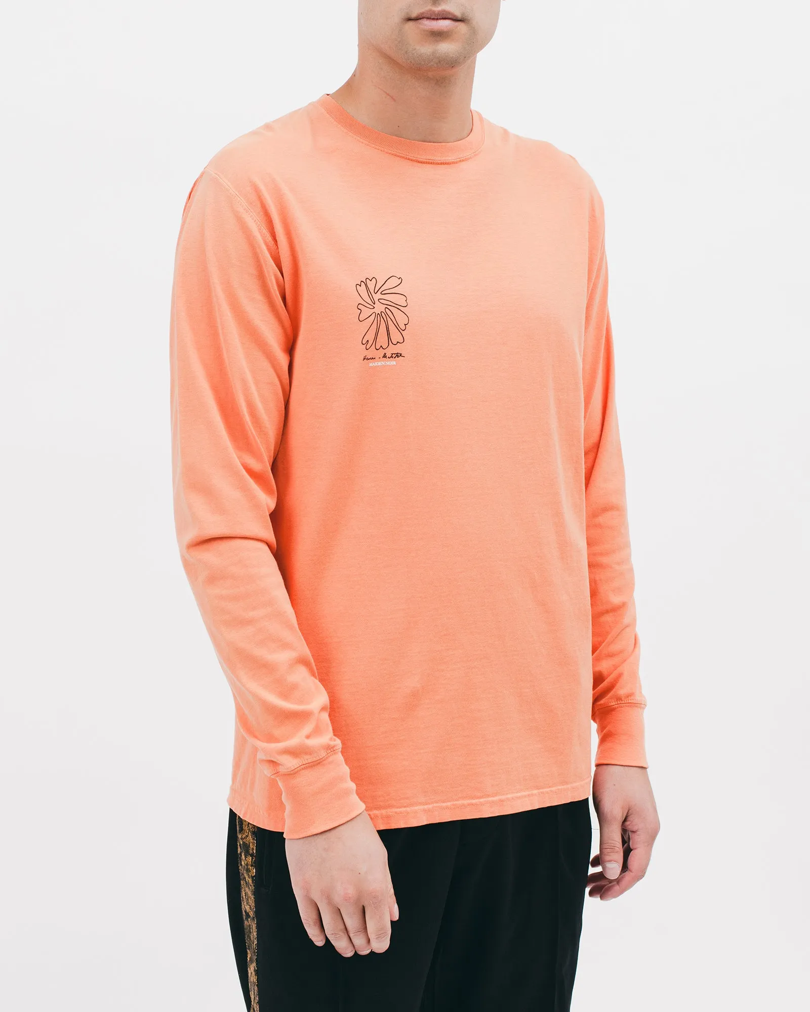 Self Portrait L/S Tee - Terracotta
