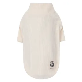Solid Turtleneck Sweater - Light Beige