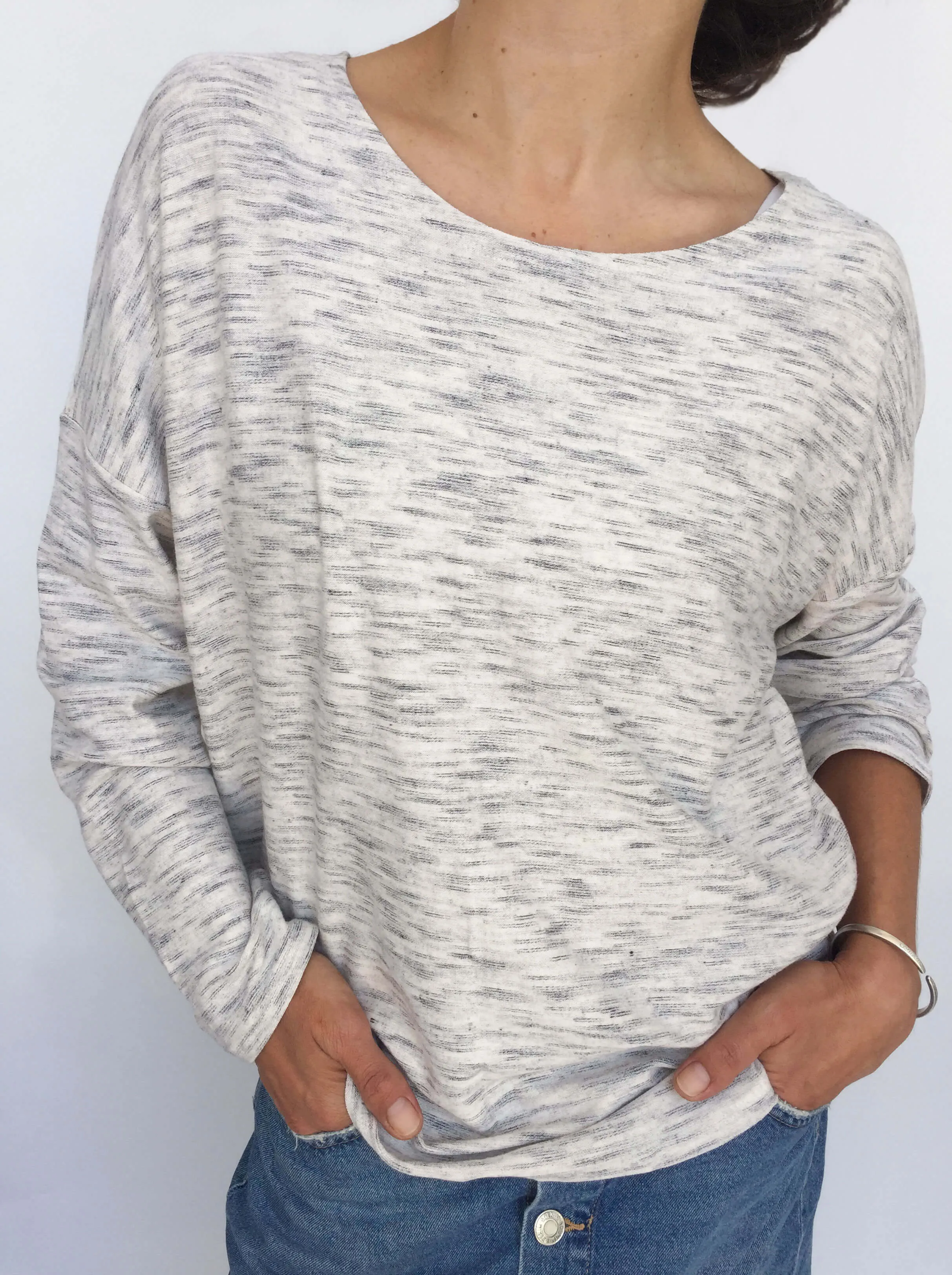 Speckled Stretch Top