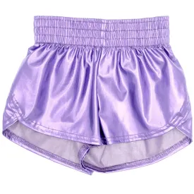 Steph Shorts Metallic- Lavender