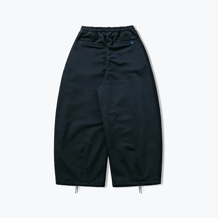 STRING HEAVY SWEAT BALLOON PANTS - NAVY