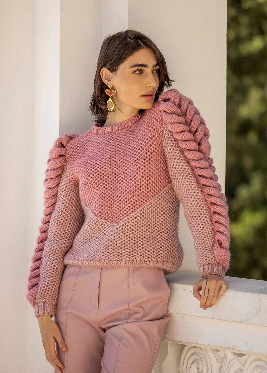 Pink Turtleneck Sweater