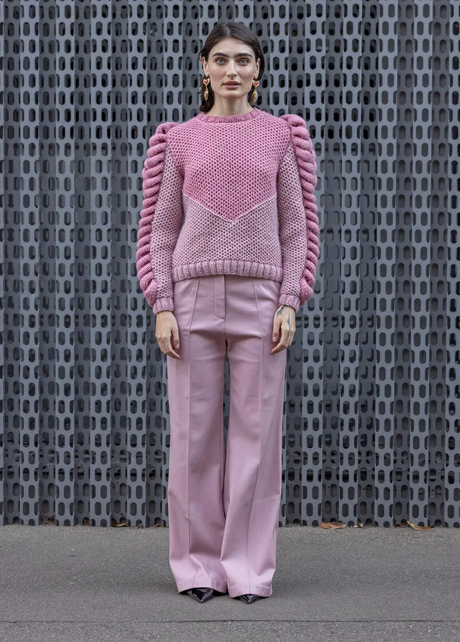 Pink Turtleneck Sweater