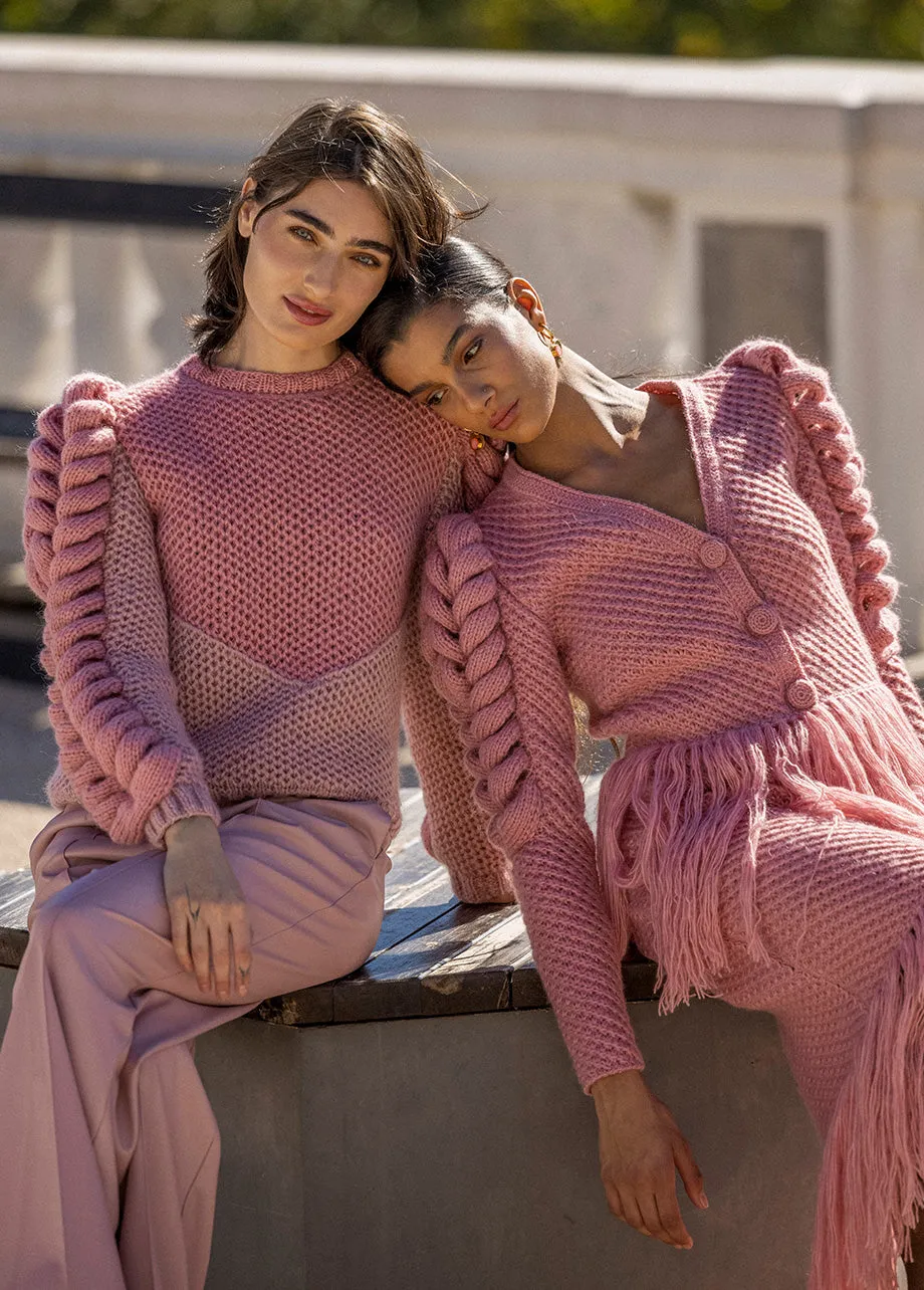 Pink Turtleneck Sweater