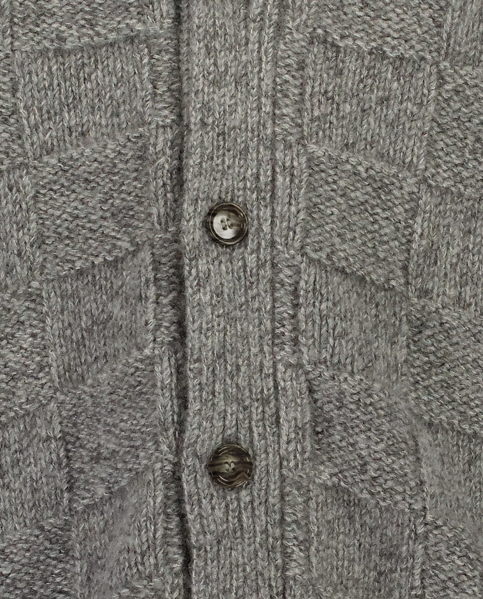 V-Ausschnitt Strickjacke aus Cashmere in Grau