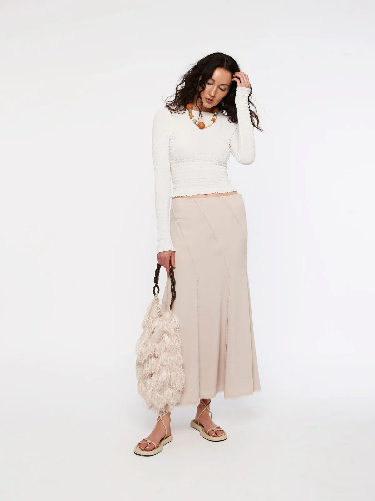 VOYAGE midi skirt
