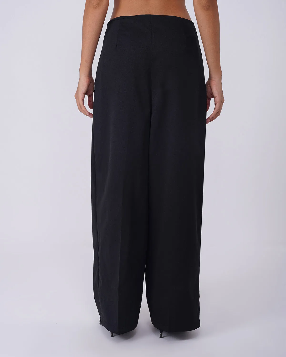 WIDE LEG TROUSERS WITH WRAP AROUND
