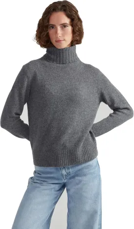 Women's 100% Cashmere Turtleneck Sweater, Regular Fit, Stylish Premium Knit Jumper for Autumn Winter